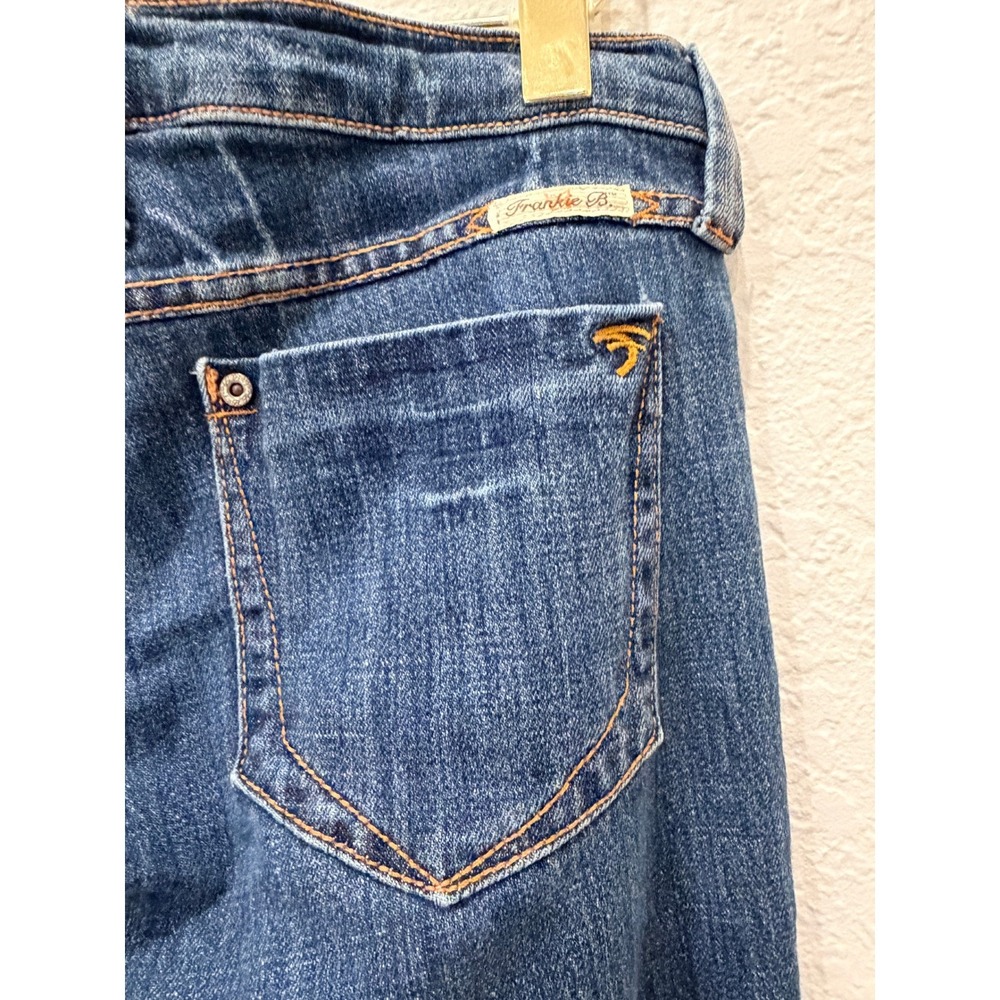 VTG Frankie B. Y2K Low Rise Straight Leg Jeans Blue Denim 6 2000's Hip Hugger - Picture 5 of 11